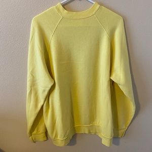 Yellow crew neck